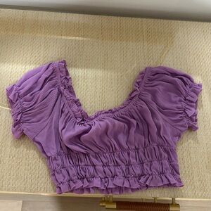 Better Be size small purple crop top